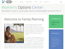 Tablet Screenshot of hawaiifamilyplanning.org